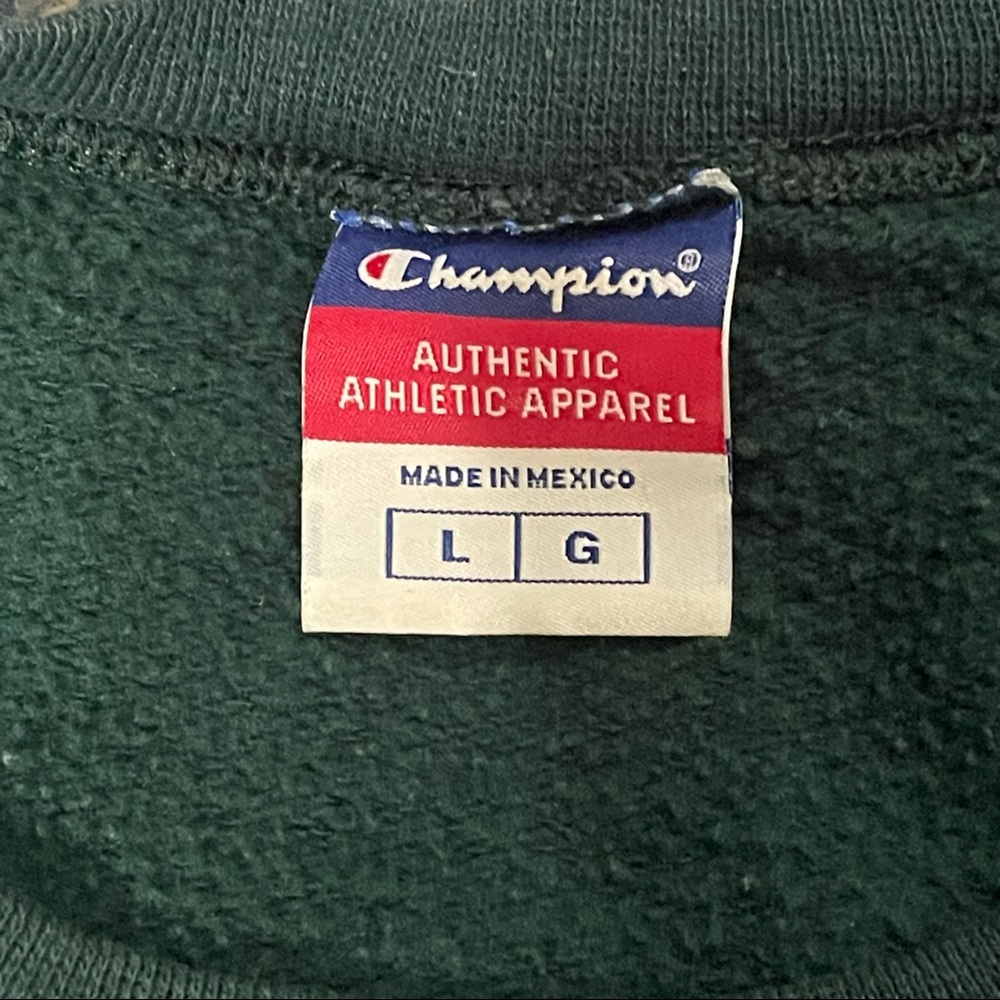 Y2K Champion Spell Out Crewneck Heavyweight - Picture 3 of 4
